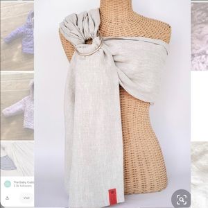 Sakura Bloom Ring Sling Natural Linen